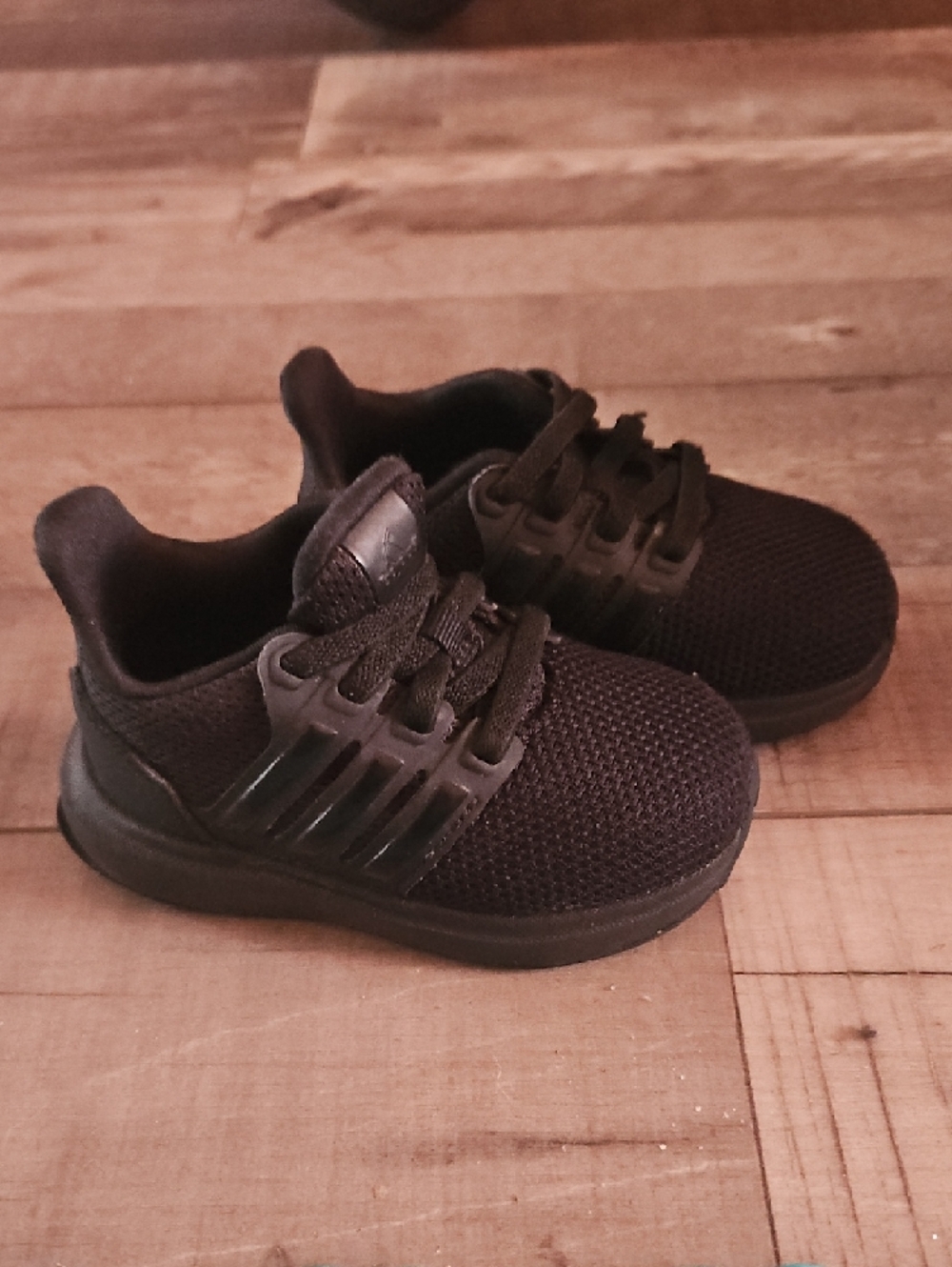 adidas Kids Black Slip-On Knit Sneakers